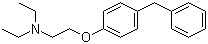 结构式 CAS# 98774-23-3, 替米利芬; N,N-二乙基-2-(4-苄基苯氧基)乙胺