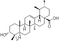 3-表熊果酸分子结构 (CAS 989-30-0)