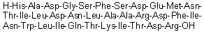 structure of CAS# 99120-49-7, Glucagon-like peptide II (human);L-Histidyl-L-alanyl-L-alpha-aspartylglycyl-L-seryl-L-phenylalanyl-L-seryl-L-alpha-aspartyl-L-alpha-glutamyl-L-methionyl-L-asparaginyl-L-threonyl-L-isoleucyl-L-leucyl-L-alpha-aspartyl-L-asparaginyl-L-leucyl-L-alanyl-L-alanyl-L-arginyl-L-alpha-aspartyl-L-phenylalanyl-L-isoleucyl-L-asparaginyl-L-tryptophyl-L-leucyl-L-isoleucyl-L-glutaminyl-L-threonyl-L-lysyl-L-isoleucyl-L-threonyl-L-alpha-aspartyl-L-arginine