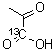结构式 CAS# 99124-30-8, 丙酮酸-1-13C