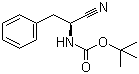 结构式 CAS# 99281-90-0, Boc-L-苯丙氨腈; (S)-1-氰基-2-苯基乙基氨基甲酸叔丁酯
