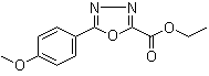 5-(4-Methoxyphenyl)-1,3,4-oxadiazole-2-carboxylic acid ethyl ester molecular structure (CAS 99367-44-9)