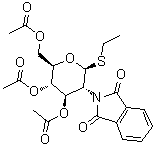 Ethyl 3,4,6-tri-O-acetyl-2-deoxy-2-phthalimido-1-thio-beta-D-glucopyranoside molecular structure (CAS 99409-32-2)