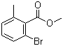 structure of CAS# 99548-56-8, Methyl 2-bromo-6-methylbenzoate;2-Bromo-6-methylbenzoic acid methyl ester