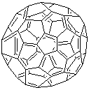 structure of CAS# 99685-96-8, [60]Fullerene;Buckminsterfullerene; (C60-Ih)[5,6]fullerene