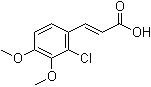 structure of CAS# 99854-17-8, 2-Chloro-3,4-dimethoxy-cinnamic acid
