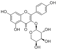 结构式 CAS# 99882-10-7, 堪非醇 3-O-阿拉伯糖苷