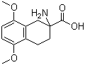 结构式 CAS# 99907-84-3, 2-氨基-1,2,3,4-四氢-5,8-二甲氧基-2-萘甲酸